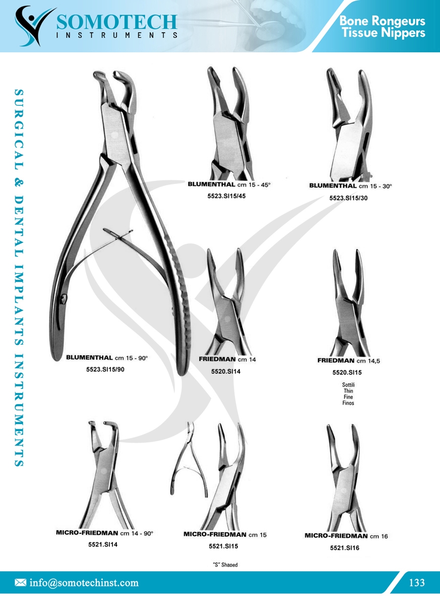 Bone Rongeurs Tissue Nippers