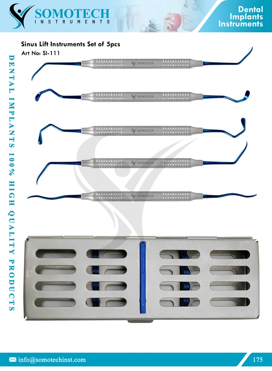 Sinus Lift Instruments Set of 5pcs