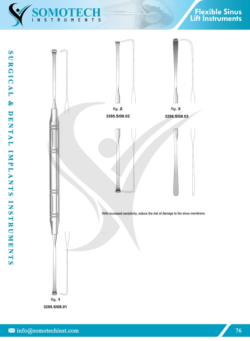 Flexible Sinus Lift Instruments