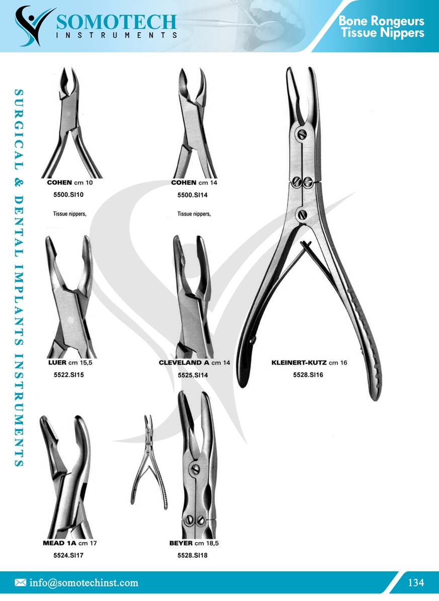 Bone Rongeurs Tissue Nippers